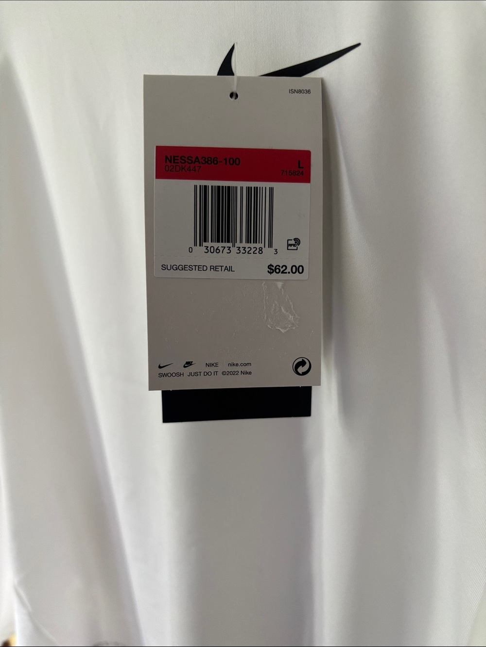 Nike White Long Sleeve Swim Top - Picture 2 of 7